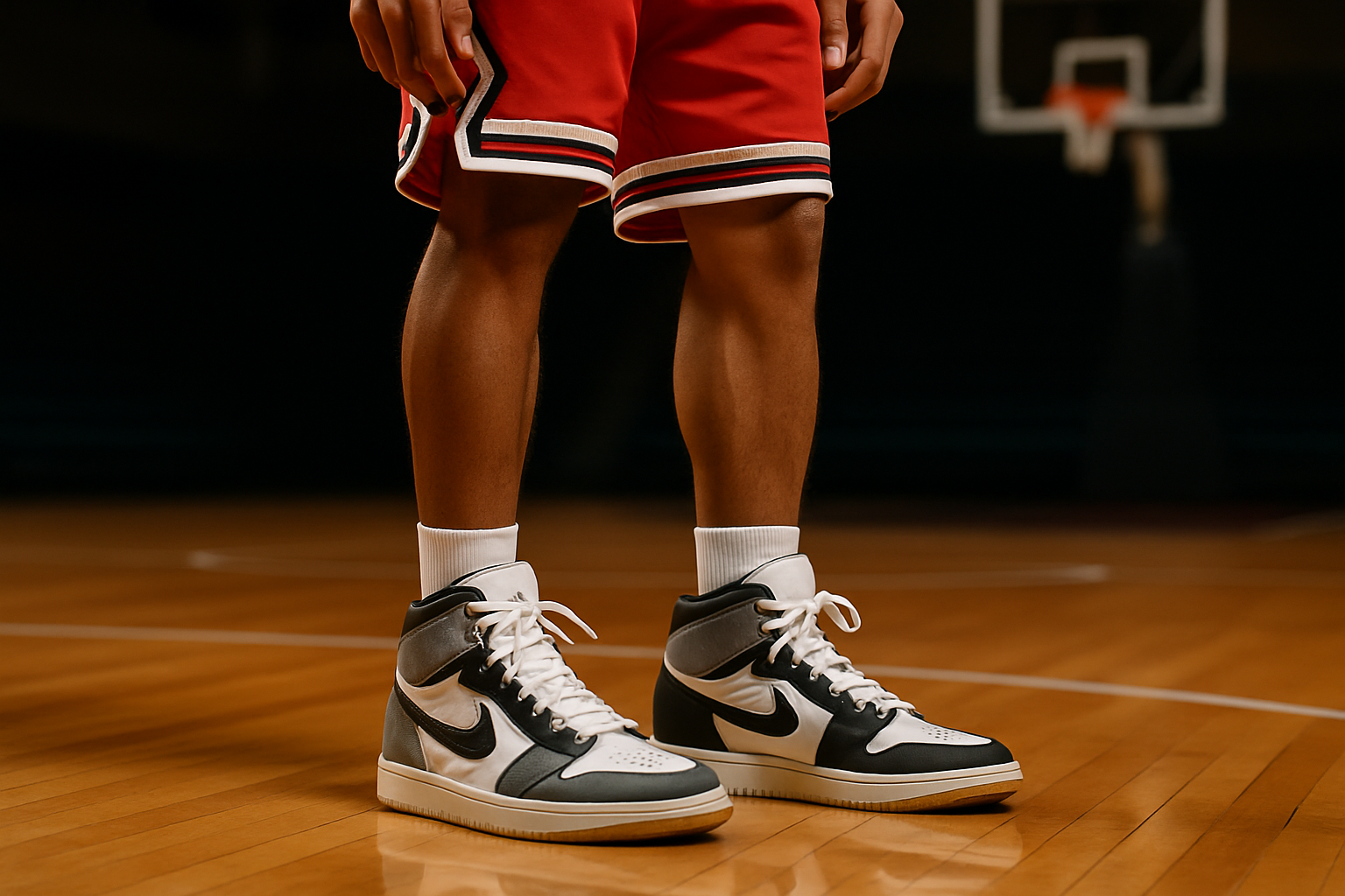 Sneaker selection can make or break basketball jersey ensembles.
