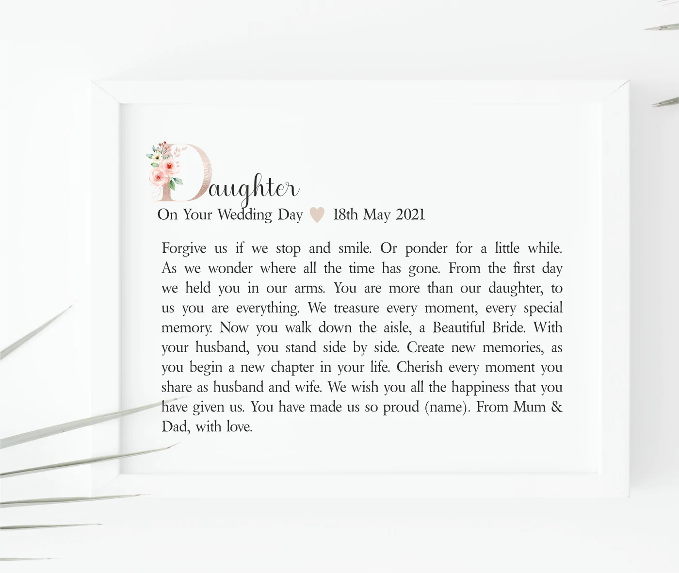 Daughter Wedding Day Poem