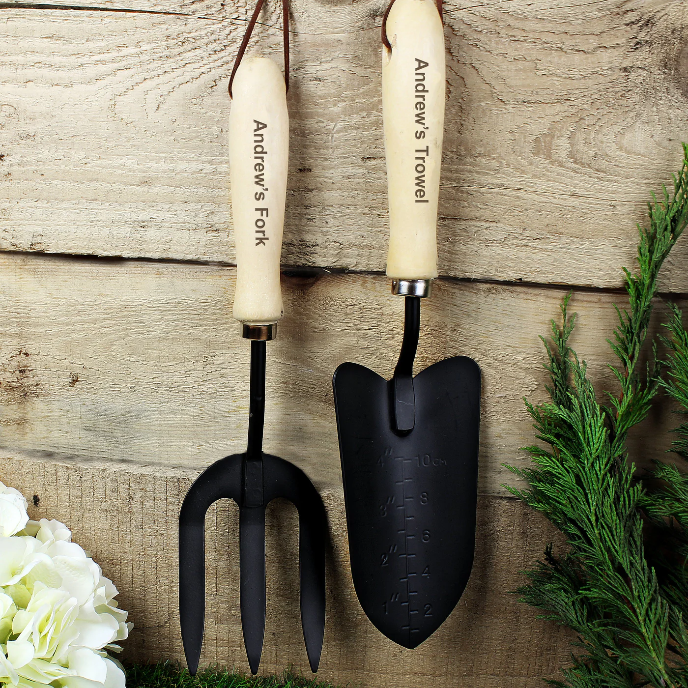 Personalised Fork & Trowel Set Personalised Fork & Trowel Set