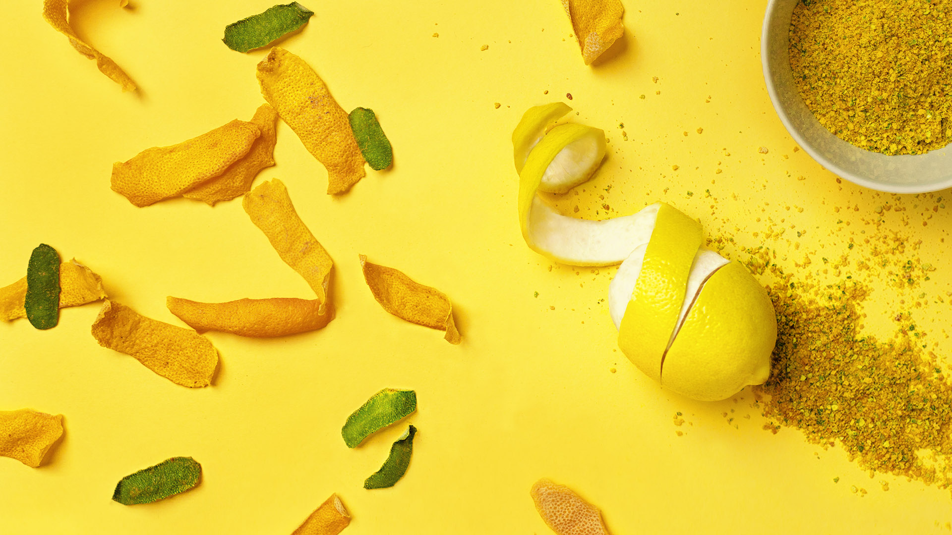 Repurpose your lemon peels for lemon powder