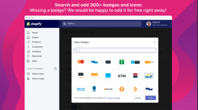 trust badge Shopify app
