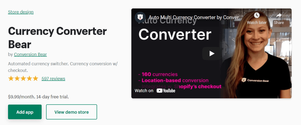 Currency Converter Bear