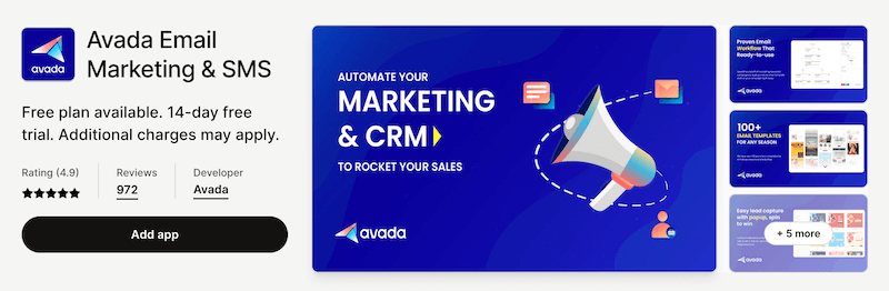 avada email marketing & sms