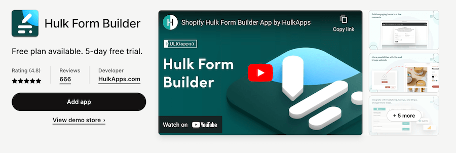 Hulk Form Builder