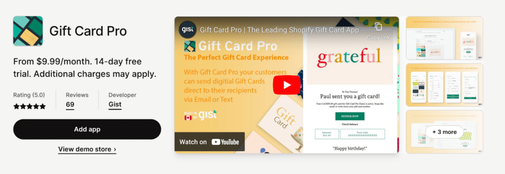 How to create Shopify Gift Card BOGO (Buy One Get One) Sales - YouTube