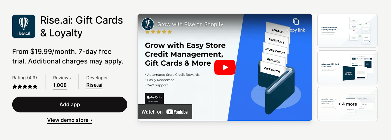 Rise.ai: Gift Cards & Loyalty