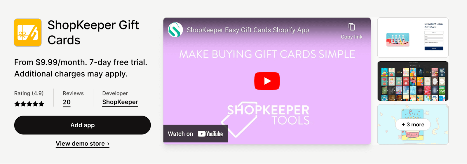 ShopKeeper Gift Cards