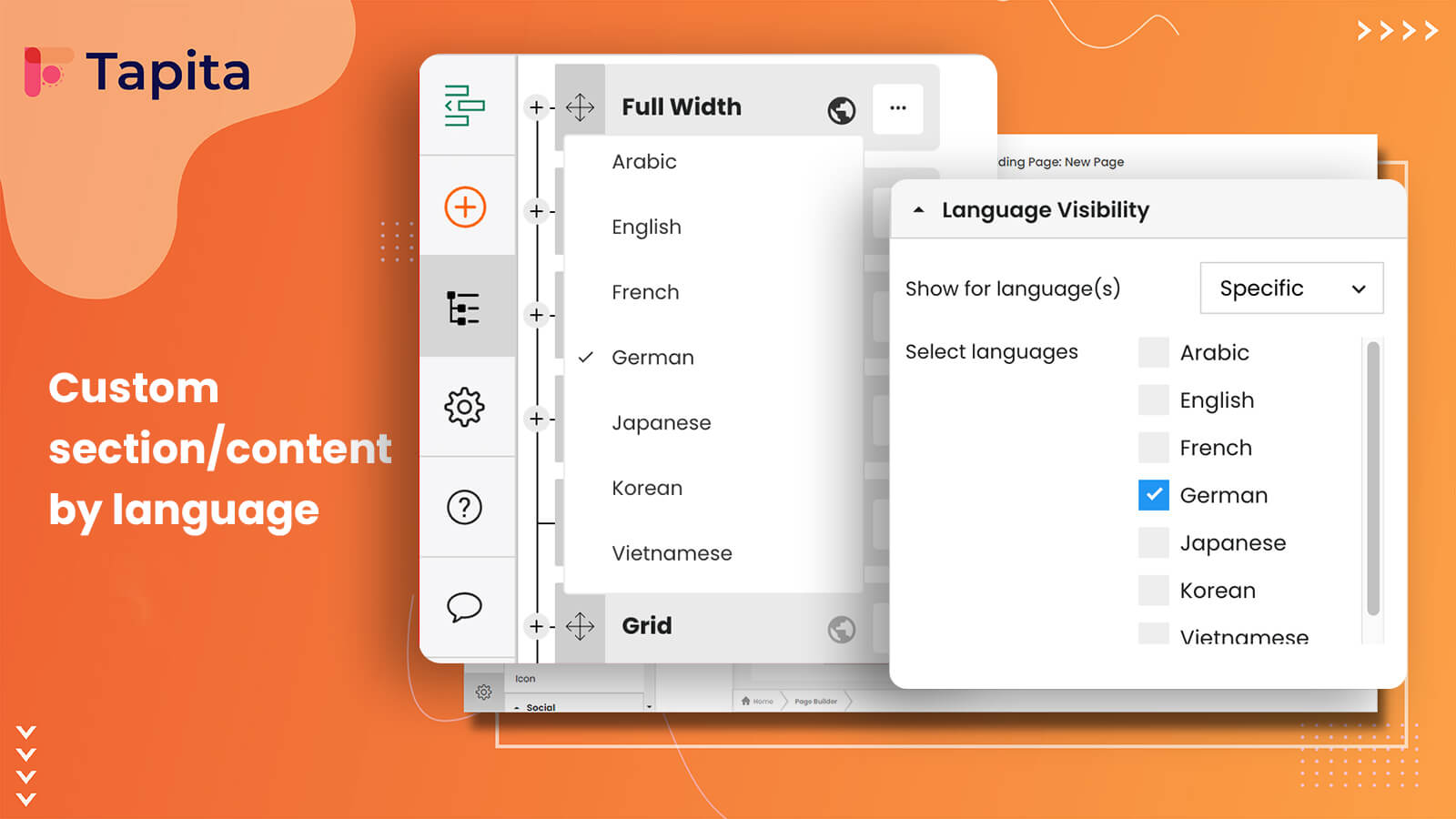 Announcing the Revolutionary ‘Custom Content by Language’ Feature in Tapita Page Builder