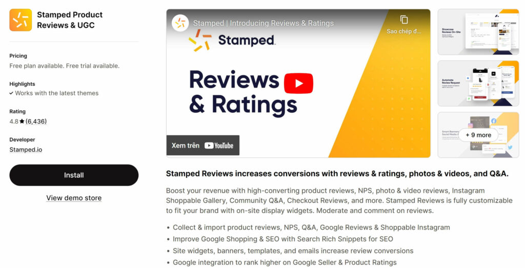 Stamped Product Reviews & UGC