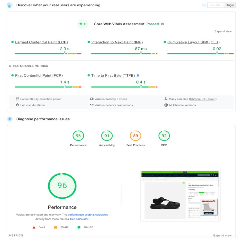 Speed Result After Optimization with Tapita